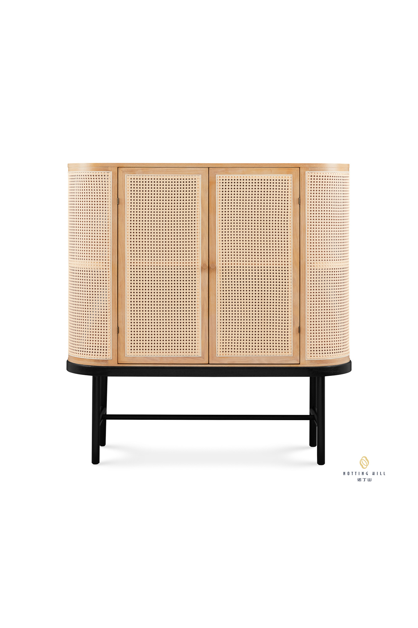 Notting Hill Rattan Curved Sideboard
