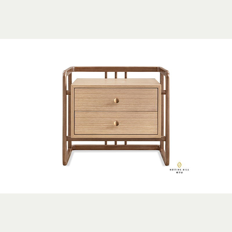 Bedside Table with 2 Drawer