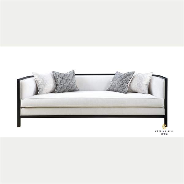 Fabric Upholstered Sofa - Three Seat