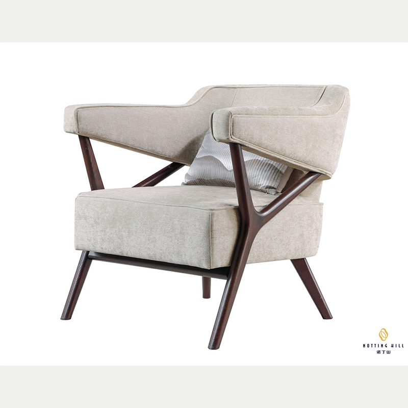 Elegant Comfortable Red Oak Armchair