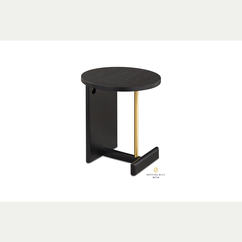Exquisite Red Oak Side Table for Modular Layouts