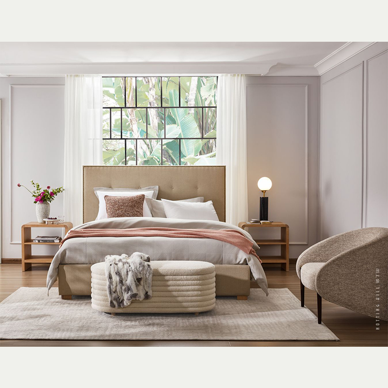 High Quality Modern Bedroom King Size Wooden Bed