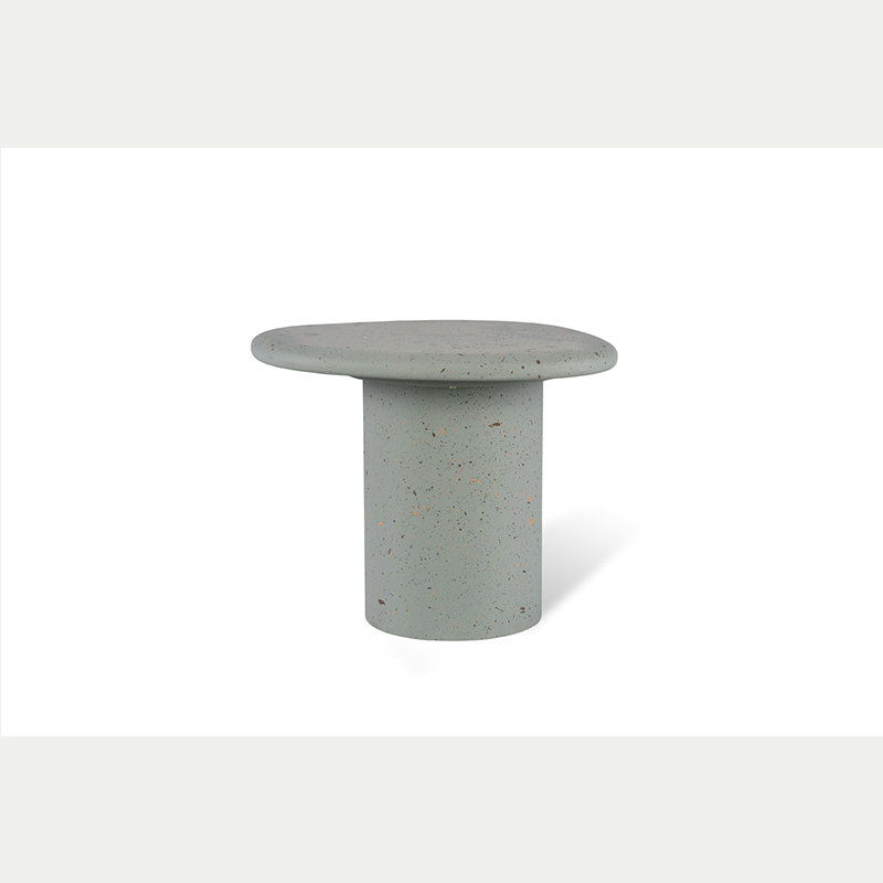 Notting Hill Wabi-Sabi Round Micro-Cement Side Table – Modern Minimalist Accent Furniture